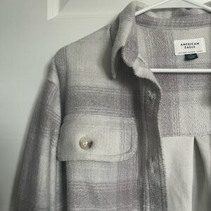 american eagle flannel shacket